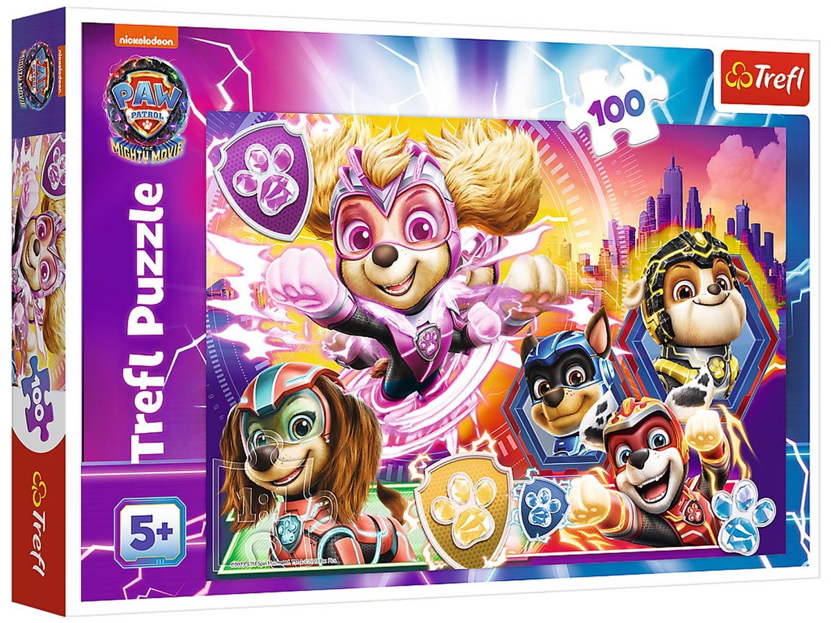 TREFL Puzzle PSI PATROL WIELKI FILM 100 elementów UKŁADANKA PIESKI ...