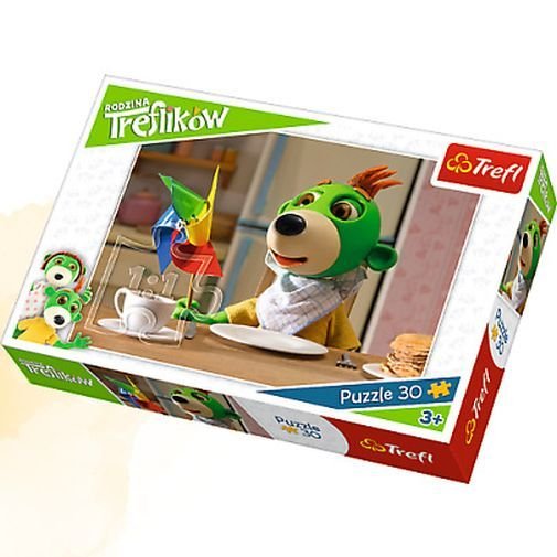 Trefl, puzzle, Rodzina Treflików: kolorowy wiatraczek, 30 el.