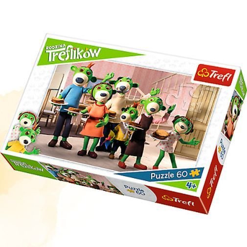 Trefl, puzzle, Rodzina Treflików: rodzinne śniadanie, 60 el.