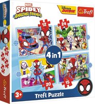 Trefl, puzzle, Spidermas, Ekipa Spidey'a, 12/15/20/24 el. Trefl