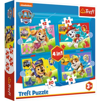 Trefl, Puzzle Standard dla dzieci, Biegnące pieski, 12/15/20/24 el. - Trefl