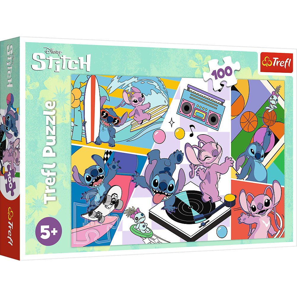 Trefl, Puzzle Standard dla dzieci, Lilo & Stitch, Wspomnienia, 100el ...