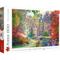 Trefl, Puzzle Standard, Jesienny dworek, 1500 el.