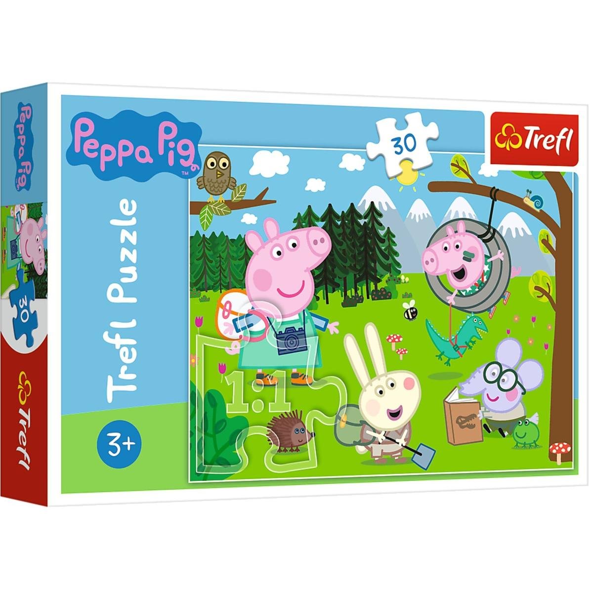 Trefl, puzzle, Świnka Peppa, Leśna wyprawa, 30 el.