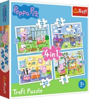 Trefl, puzzle, Świnka Peppa, Wspomnienia z wakacji, 12/15/20/24 el.