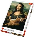 Trefl, puzzle, sztuka, Mona Lisa i kot Mruczek, 500 el. - Trefl