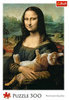 Trefl, puzzle, sztuka, Mona Lisa i kot Mruczek, 500 el. - Trefl