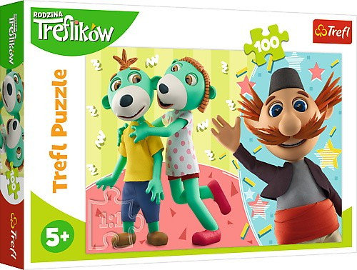 Trefl Puzzle Per Bambini 4+ - 4 Set Da 35 A 70 Pezzi, La Famiglia Trefliki, Buona Notte, Regalo Educativo - 4