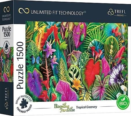 Фото - Пазли й мозаїки Trefl , Puzzle UFT, Blooming Paradise: Tropical Greenery, 1500 el. 