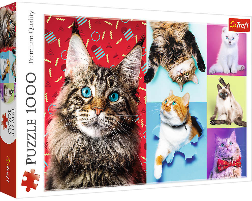 Trefl, puzzle, Wesołe Koty, 1000 el.