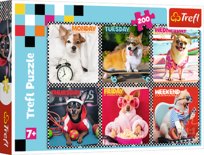 Trefl, puzzle, Wesołe psy , 200 el. Trefl