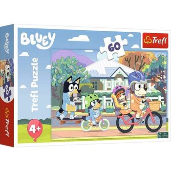 Trefl, Puzzle Wesoły Bluey, 60 el. - Trefl