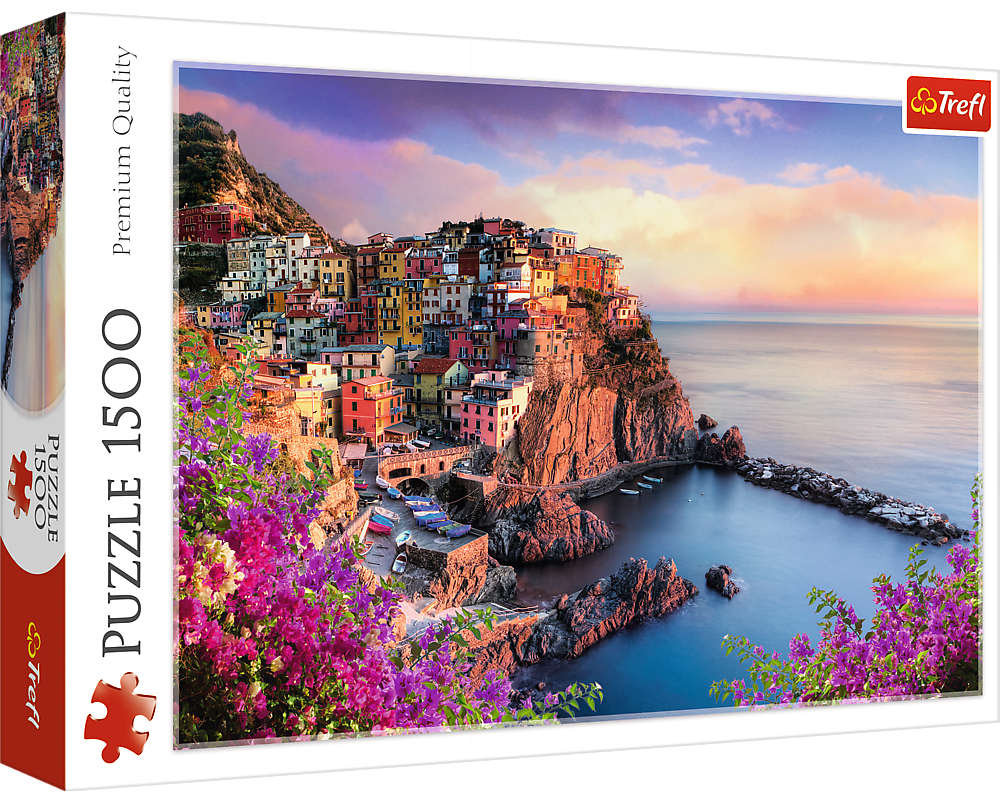 Trefl, puzzle, Widok na miasteczko Manarola, 1500 el.