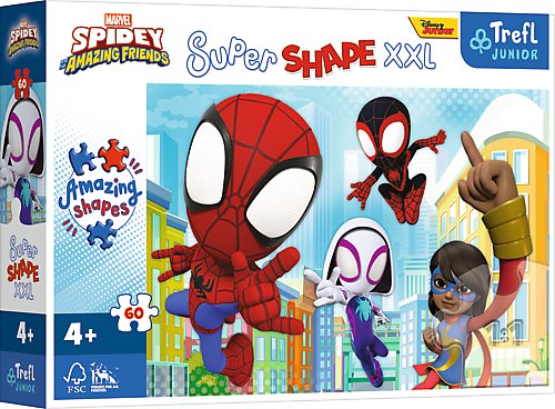 Trefl, puzzle, XXL Super Shape, Sprytny Spiday, 60 el. - Trefl | Sklep ...