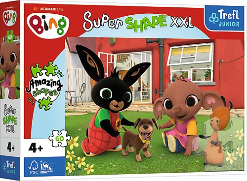 Trefl, puzzle, XXL Super Shape, Zabawa z pieskiem, 60 el. - Trefl ...
