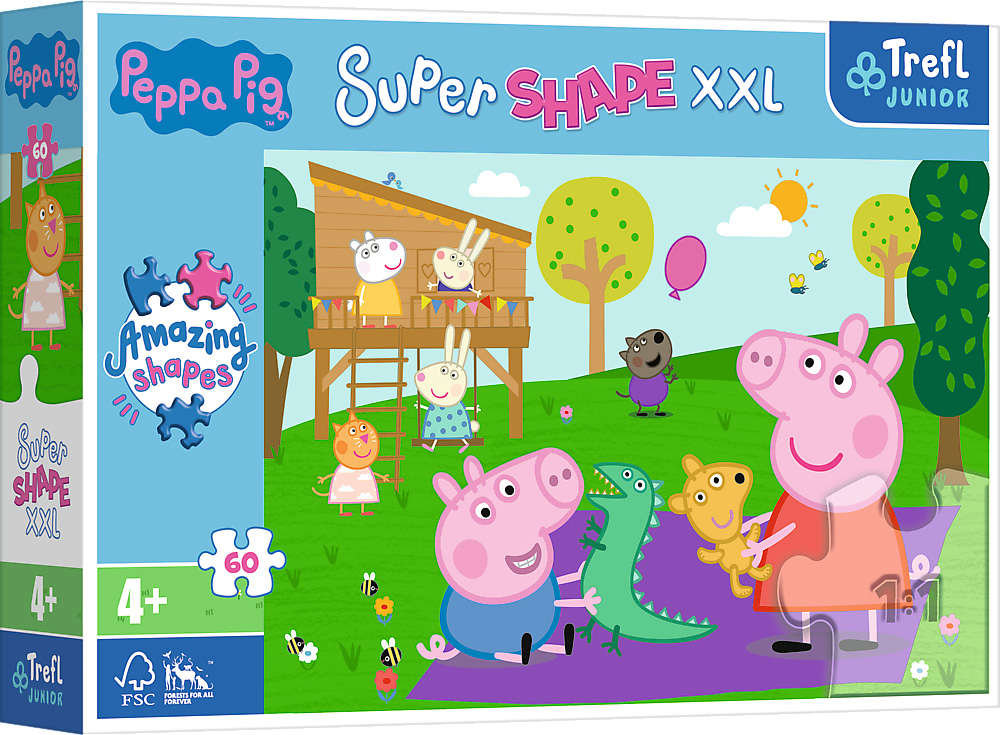 Trefl, puzzle, XXL Super Shape, Zabawy z braciszkiem, 60 el. - Trefl ...