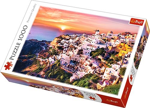 Trefl, puzzle, Zachód słońca nad Santorini, 1000 el.