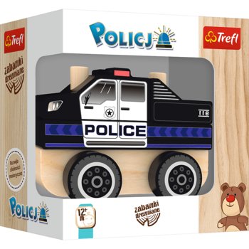 Trefl, samochód drewniany Policja - Trefl