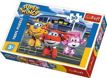 Trefl, Super Wings, puzzle Przyjaciele przed hangarem - Trefl