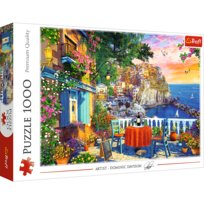 Trefl, Tea Time, puzzle, widok na Cinque Terre, 1000 elementów Trefl
