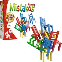 Trefl Towarzyska Gra rodzinna Mistakos Chairs Krzesła edycja 4 osób Trefl