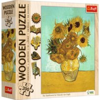 Trefl, Wooden Puzzle 200 el. Słoneczniki, 20249