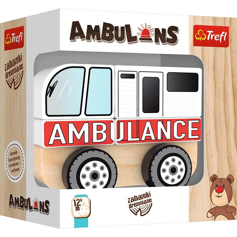 Zdjęcia - Zabawka edukacyjna Trefl , zabawka drewniana Ambulans 