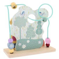 Trefl, Zabawka drewniana, Bead maze - shapes & numbers - M, 61823 Trefl