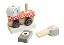 Trefl, Zabawka drewniana, Fire truck, 61766 Trefl
