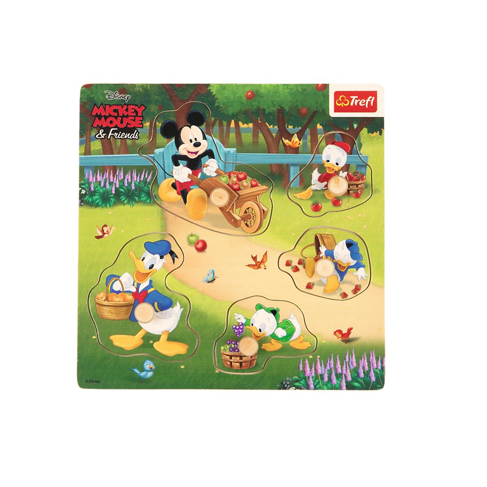 Zdjęcia - Zabawka edukacyjna Trefl , Zabawka drewniana, Puzzle mini - Mickey Mouse & Friends , 61853 