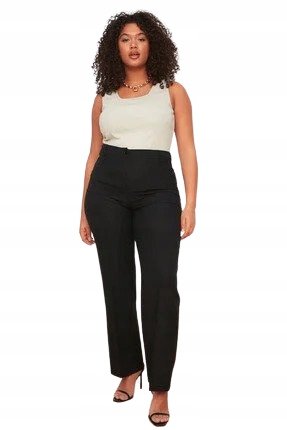 Trendyol TRENDYOL CZARNE JEANSY MOM JEANS WYSOKI STAN PLUS SIZE 54 5AA