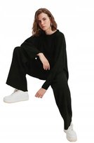 TRENDYOL CZARNY KOMPLET DAMSKI LUŹNY SWETER I SPODNIE 38 5AA Trendyol
