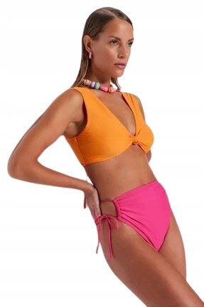 Trendyol TRENDYOL DÓŁ OD BIKINI WIĄZANY PO BOKACH DAMSKI RÓŻOWY 36 5AA