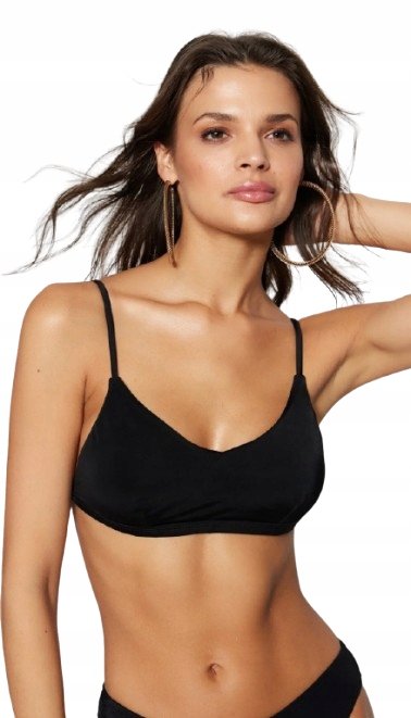 Trendyol TRENDYOL GÓRA OD BIKINI DAMSKA CZARNA GŁADKA 40 5BA