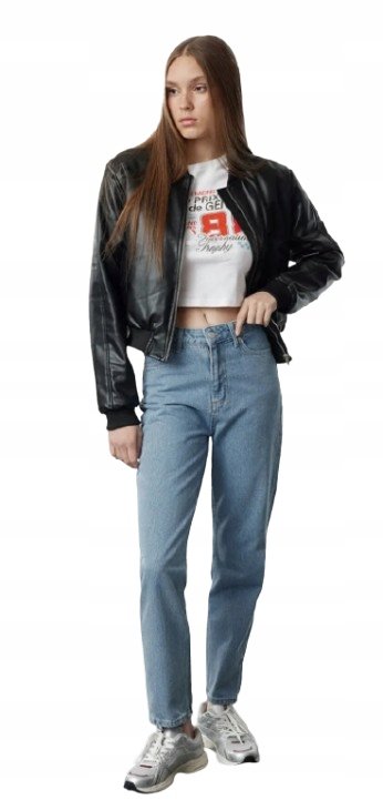 Trendyol TRENDYOL JEANSY MOM JEANS ŚREDNIA TALIA KLASYCZNE NIEBIESKIE 42 5AA