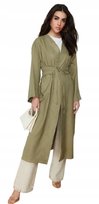 TRENDYOL LUŹNY KIMONO Z KOPERTOWYM DEKOLTEM W KOLORZE ZIELONYM 40 5_A Trendyol