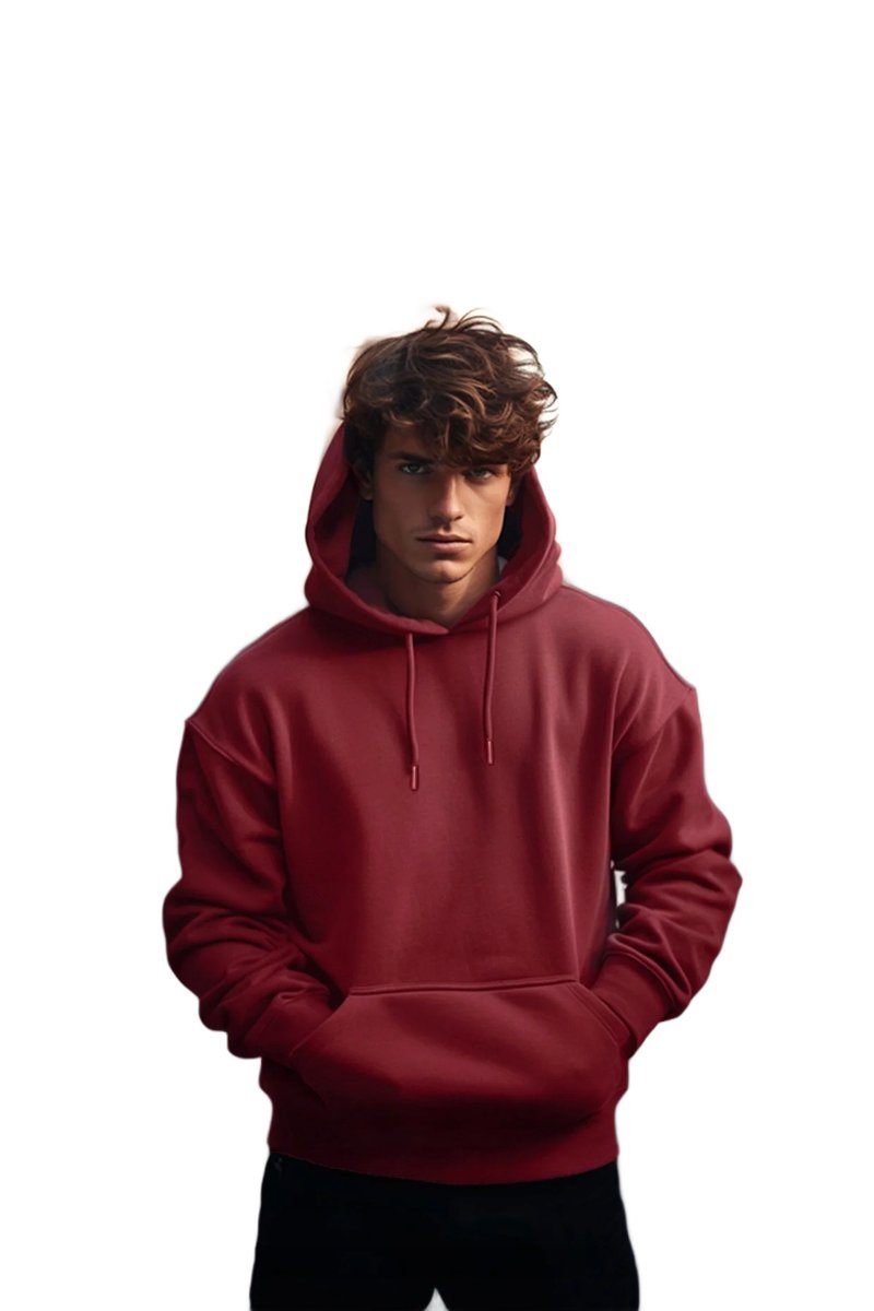Trendyol TRENDYOL MAN MĘSKA BLUZA Z KAPTUREM W KOLORZE CZERWONYM XL 5DA