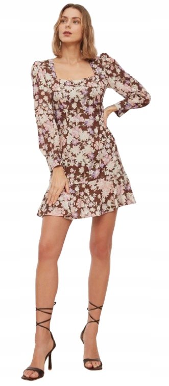 Trendyol TRENDYOL SUKIENKA DAMSKA WIELOKOLOROWA MINI W KWIATY 40 6FA