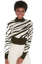 TRENDYOL SWETER DAMSKI Z GOLFEM WZÓR ZEBRA Z DŁUGIM RĘKAWEM M 5EA* Trendyol