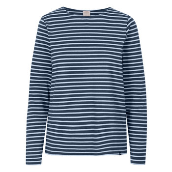Trespass Damska Koszulka W Prążki Karen Yarn Dyed Stripe Shirt (XL 8,5-9 / Ciemnogranatowy) - trespass