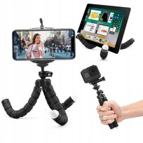 Tripod Elastyczny Statyw I Uchwyt Na Telefon Czarny Stojak Phone Holder