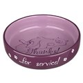 TRIXIE Miska ceramiczna dla kota THANKS FOR SERVICE 0,3L/15 cm - Trixie