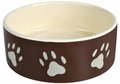 Trixie, miska ceramiczna w łapki, 0,3L/12cm, brązowy - Trixie