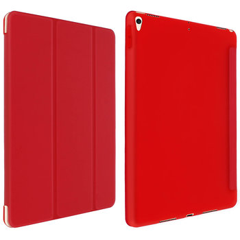 Trójdzielne etui na iPada Air 2019 i iPada Pro 10.5 z odchylaną podstawką/klawiaturą — czerwone - Avizar