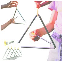 TRÓJKĄT MUZYCZNY ZESTAW 4 TRÓJKĄTY MUZYCZNE DLA DZIECKA DO SZKOŁY I ZESPOŁU