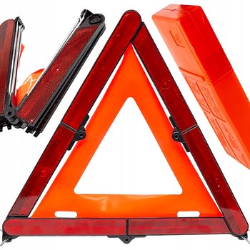 Trójkąt Ostrzegawczy Odblaskowy Składany Micro Fold Stabilny Stojący - AGMI