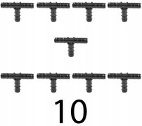TRÓJNIK ŁĄCZNIK DO LINII KROPLUJĄCEJ WTYK NA WĄŻ 16mm 10 szt