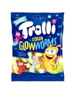 Trolli, kwaśne żelki Robaki Świetliki, 100 g Trolli