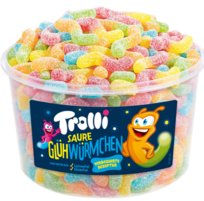 Trolli, kwaśne żelki Robaki Świetliki, 150 sztuk Trolli