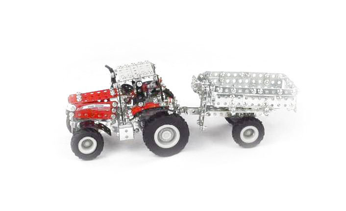 Фото - Збірна модель Tronico 09540 - Traktor MASSEY FERGUSON MF-7600 z przyczepą 